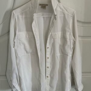 Exofficio White Short-Sleeve Travel Shirt